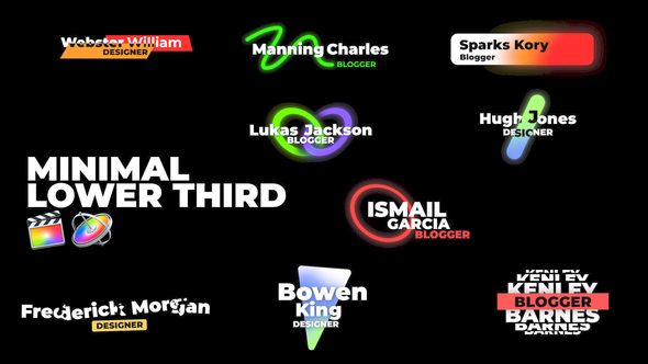 Minimal Lower Thirds alt