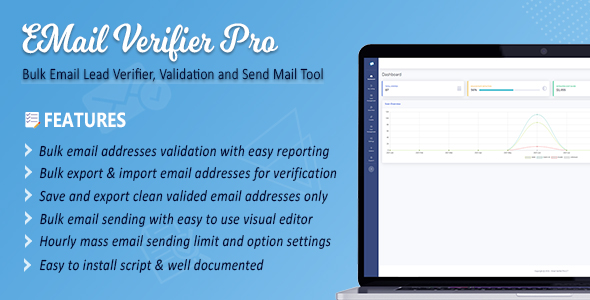 Email Verifier Pro - Bulk Email Addresses Validation, Mail Sender & Email Lead Management Tool