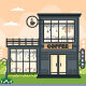16 Coffeehouse, Cafe or Ice Cream Shop Illustration - GraphicRiver Item for Sale