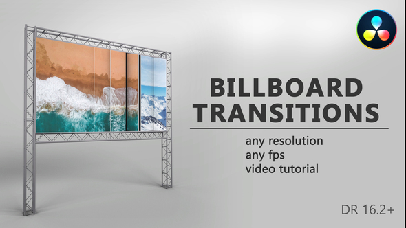 Billboard Transitions for DaVinci Resolve