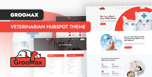 Groomax - Veterinarian Clinic HubSpot Theme