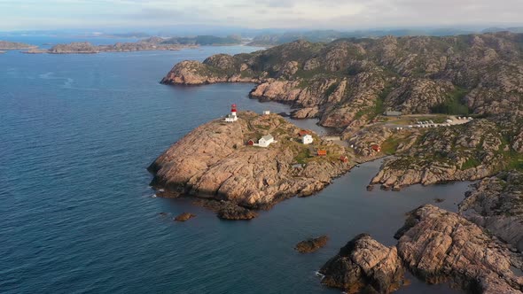 Coastal Lighthouse. Lindesnes Lighthouse Is a Coastal Lighthouse at the Southernmost Tip of Norway