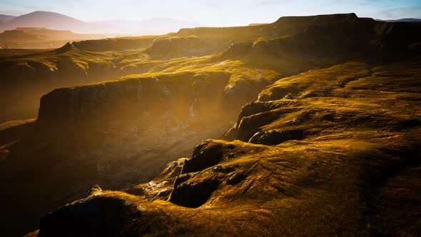 Typical Landscape of the Iceland Green Hills