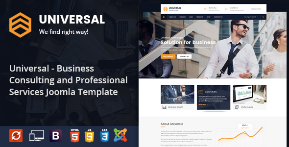 Universal - Responsive Consulting Business Joomla Template