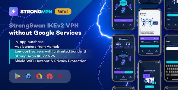 StrongVPN - StrongSwan IKEv2 VPN stable & free VPN proxy for Android