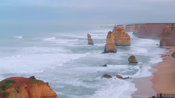 Magnificence of The Twelve Apostles at Sunset Port Campbell National Park Australia