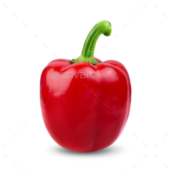 red pepper islated on white background / Photodune, Misc