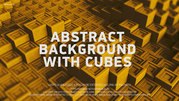 Abstract Background With Cubes