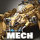 Armored Spider Mech 3D Model - 3DOcean Item for Sale