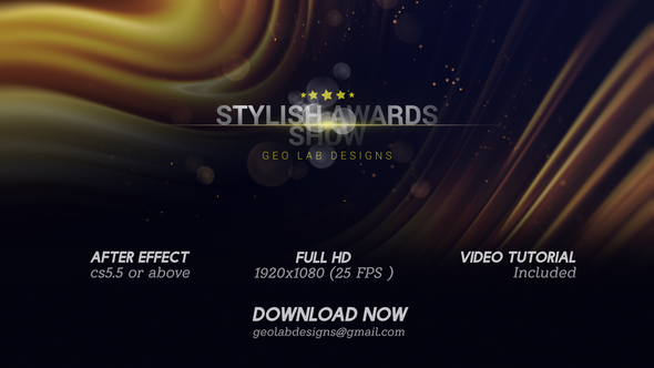Stylish Silk Award Titles l Golden Award Show Opener l Film Award l Fashion Award Show