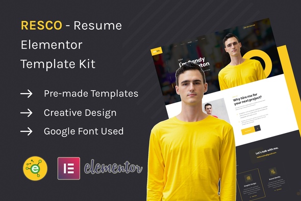 Resco - Resume Elementor Template Kit
