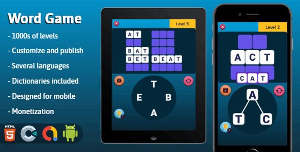 Word Game - HTML5 game (Construct 3)