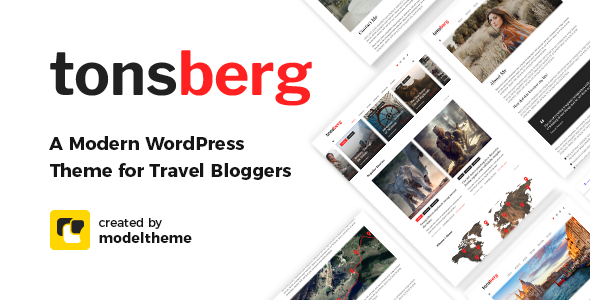 Tonsberg - A Modern WordPress Theme for Travel Bloggers