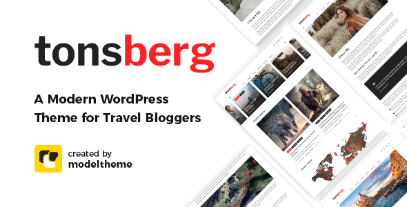 Tonsberg – A Modern WordPress Theme for Travel Bloggers