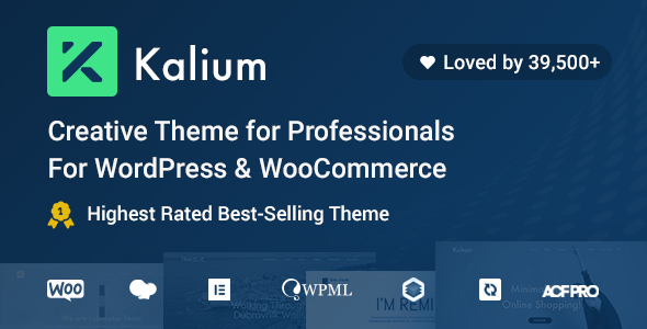 Тема WordPress Kalium - Creative Theme for Professionals
