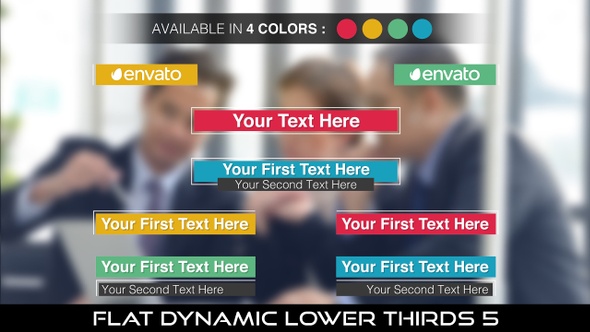 Flat Dynamic Lower Thirds 5