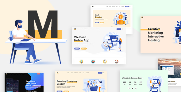 Milu - Tech and App Landing Page WordPress Theme