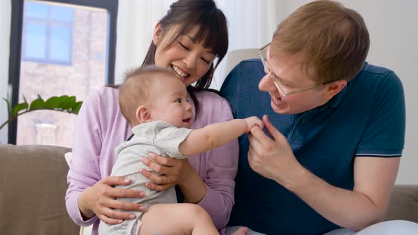 Happy Family with Baby Boy at Home 34