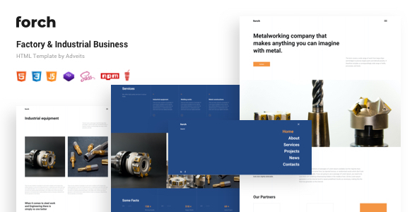Forch - Factory & Industrial Business HTML Template