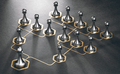 Organizational chart of a company. Hierarchy concept. - PhotoDune Item for Sale