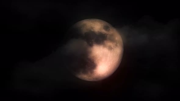 Blood Moon Total Lunar Eclipse Timelapse