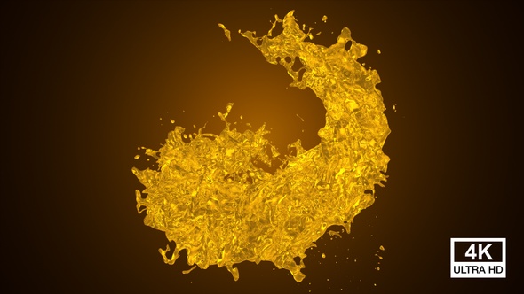 Pure Oil Splash Spiral 4K alt