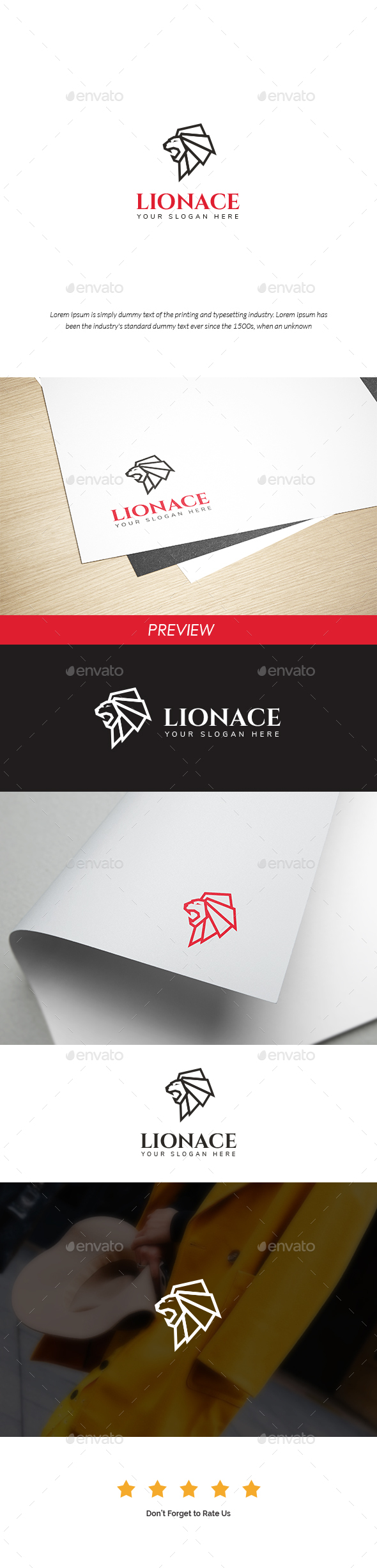 Geometric Lion Logo