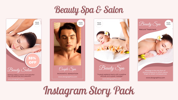 Beauty Spa and Salon Instagram Story Pack