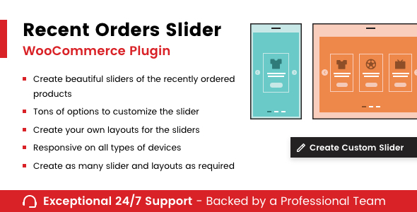 Recent Orders Slider