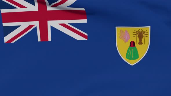 Flag Turks and Caicos Patriotism National Freedom Seamless Loop