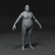 Fat Boy Kid Body Base Mesh 3D Model 20k Polygons - 3DOcean Item for Sale