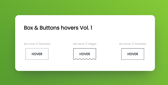 Box & Button hovers Vol. 1