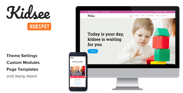 Kidsee - Kindergarten & Fun School HubSpot Theme