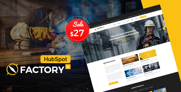 Factory Plus - Industrial Business HubSpot Theme