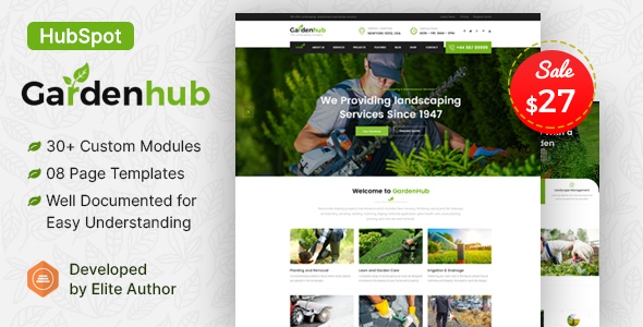 Garden HUB - Lawn & Landscaping HubSpot Theme