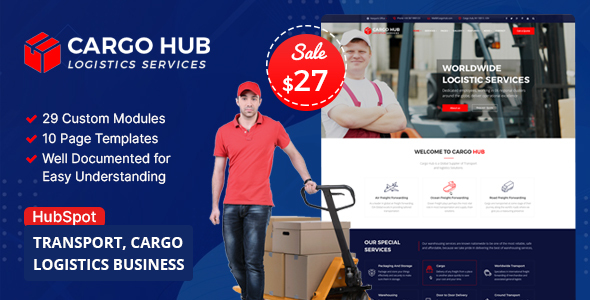 Cargo HUB - Transportation & Logistics HubSpot Theme