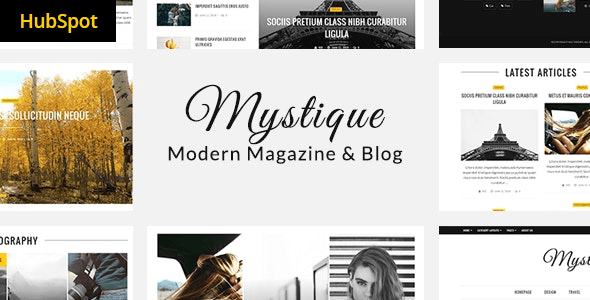 Mystique - Hubspot Theme for Blog and Magazine Purpose
