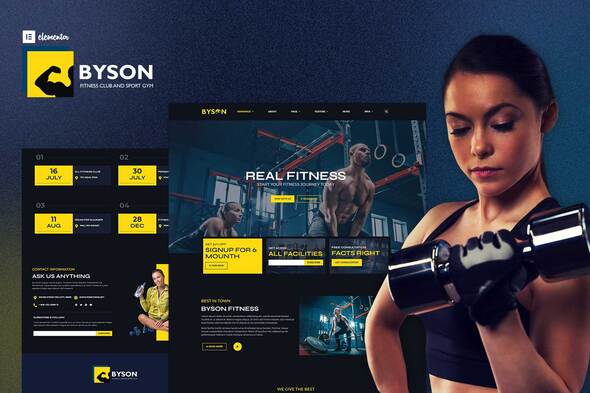 Byson - Fitness & Gym Elementor Template Kit