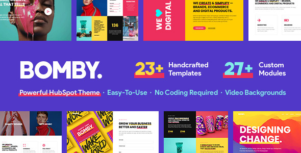 Bomby – Creative Multi-Purpose HubSpot Theme