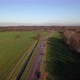 Aerial Drone Shot View in Field Near Road - VideoHive Item for Sale