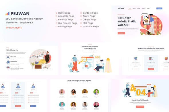 Pejwan - SEO & Digital Marketing Agency Template Kit