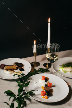 tar food on gourmet French restaurant