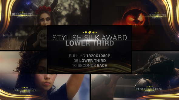 Stylish Silk Award Lower Third l Golden Award Show Lower Third l Film Award Ceremony