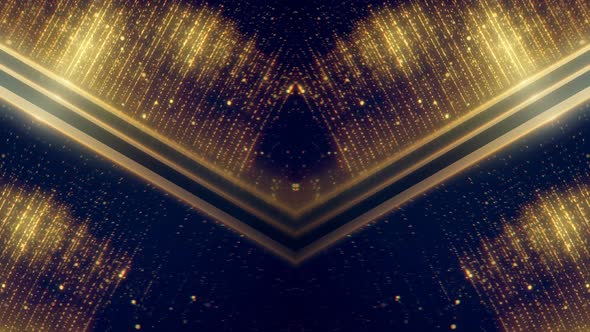 Golden Luxury Particles Background 4K V2