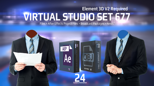 Virtual Studio Set 677