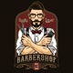 Barbershop Vintage Colorful Elegant Label - GraphicRiver Item for Sale