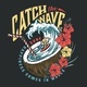 Hawaii Surfing Vintage Emblem - GraphicRiver Item for Sale