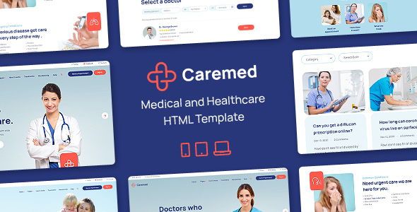 Caremed – Responsive Medical & Healthcare HTML Template