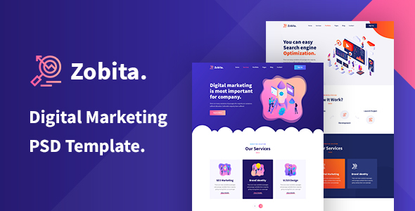 Zobita– Digital Marketing PSD template