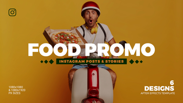 Food Promo Instagram Post & Story B86